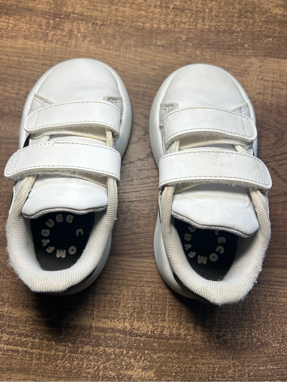 adidas White & Black Velcro Sneakers - Picture 7 of 10